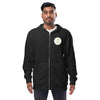 Unisex fleece zip up hoodie
