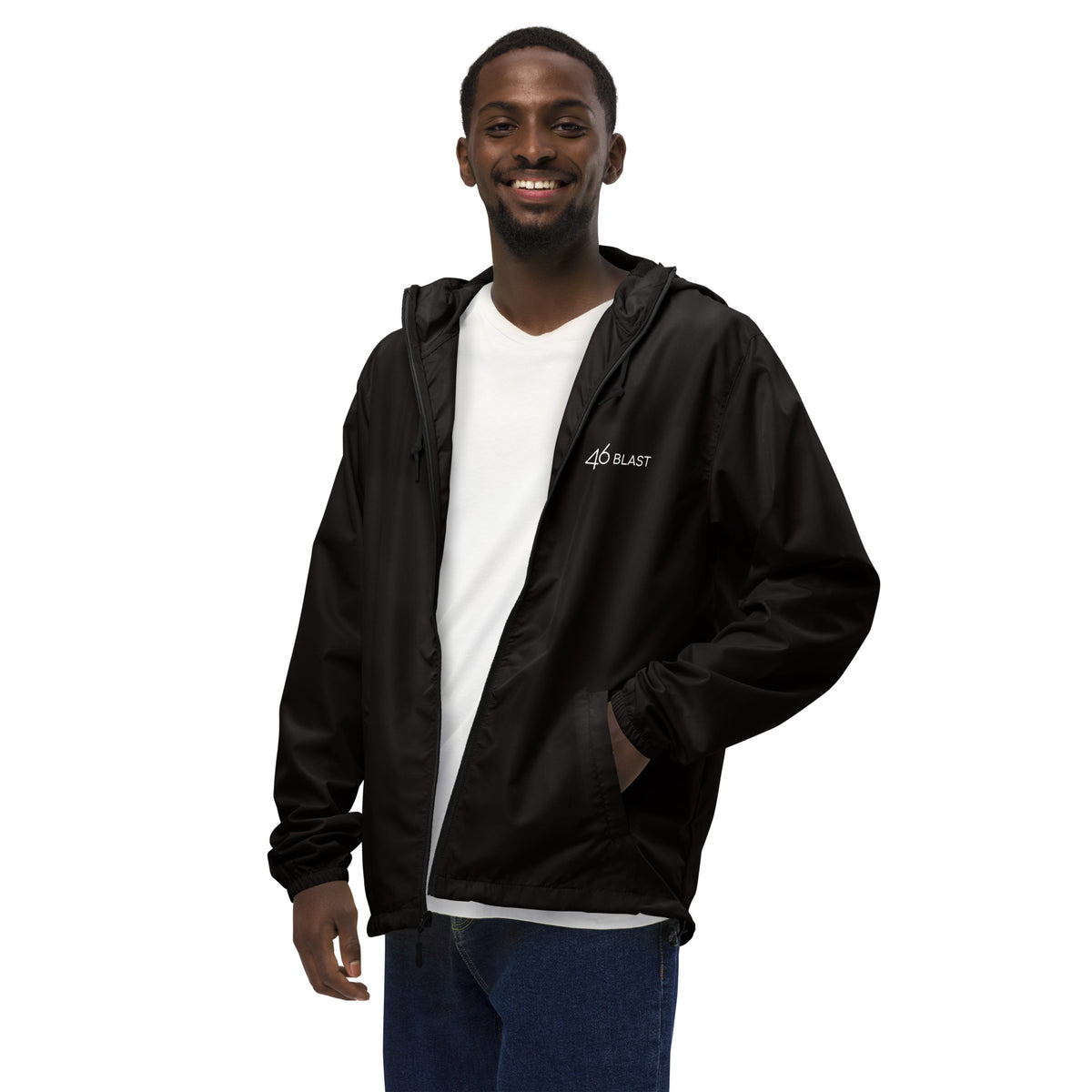 Unisex lightweight zip up windbreaker